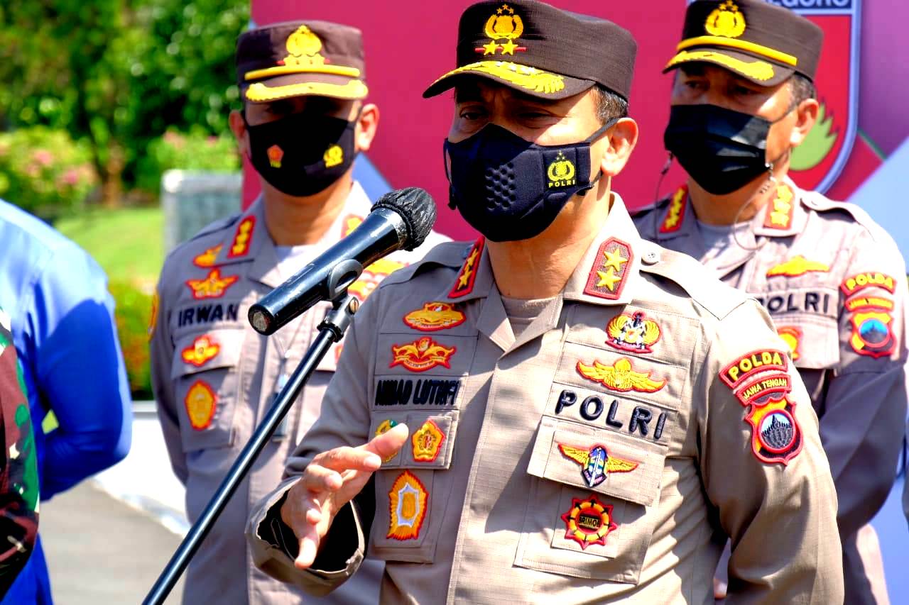 Kapolda Jateng Irjen Pol Ahmad Luthfi dan Pangdam IV Diponegoro Mayjen TNI Rudianto